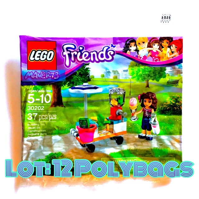 (Lot: 12 Polybags) LEGO Friends 30202 Smoothie Stand Retired Party Favors