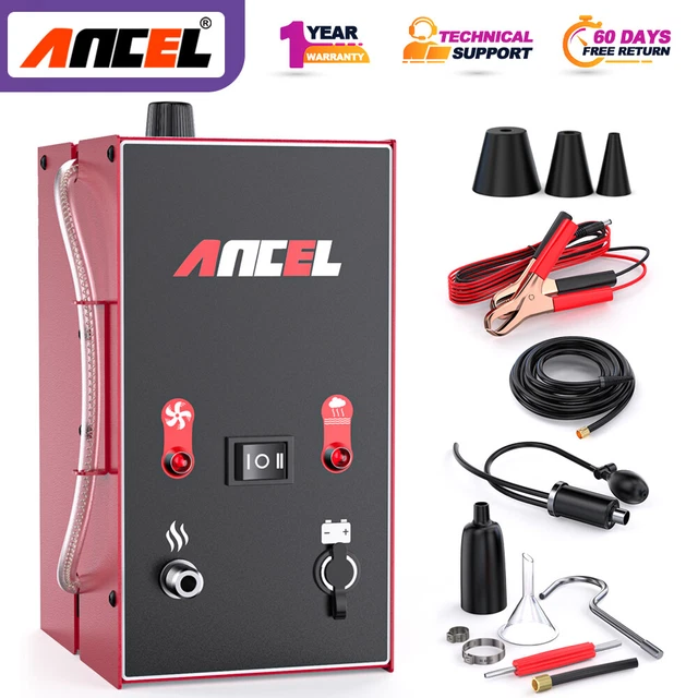 MRCARTOOL Macchina Del Fumo EVAP Con Pompa Ad Aria Incorporata, Rilevatore Di Perdite Del Sistema Carburante Per Auto 12V, Diagnostico Per Perdite Di Carburante Con Misuratore Del Livello Dell'olio - 8
