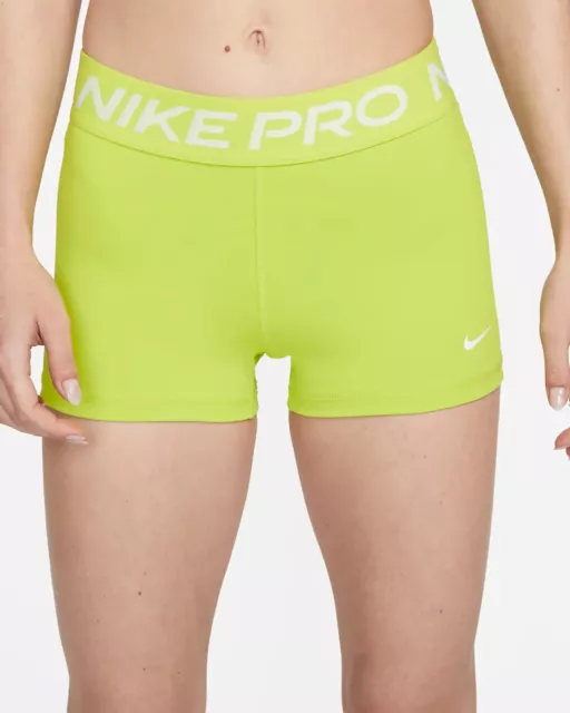 Nike pro Women's shorts 3 Black White S M L XL CZ9857 010 compression NWT