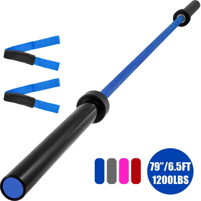 Gymtek Bilanciere – Manubrio – Manubrio – Acciaio Temprato – SZ – Pesi Fino A 135 Kg – 27 Mm – 120 Cm Di Lunghezza – Scanalato – Morsetti A Stella – Super Curl Bar - 7