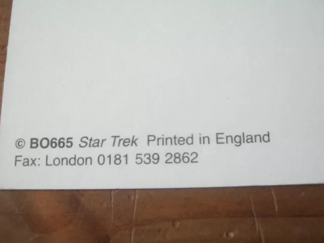 Postcard - Star Trek:  First Contact 1996 Box Office #BO665 Patrick Stewart ZPC3 2