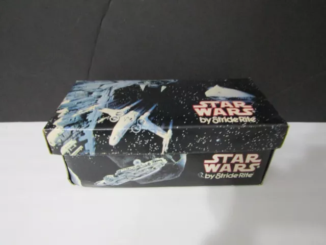 Vtg 1982 STAR WARS Stride Rite GRAPHIC SHOE BOX Diorama Inside Ewok 8 1/2 M