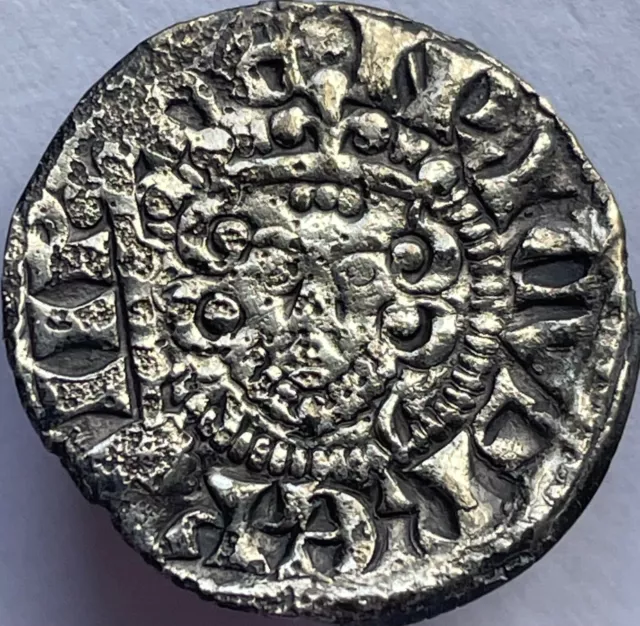 1216-72 Henry III (3rd) Silver Hammered Long Cross Penny London Nicole on Lund