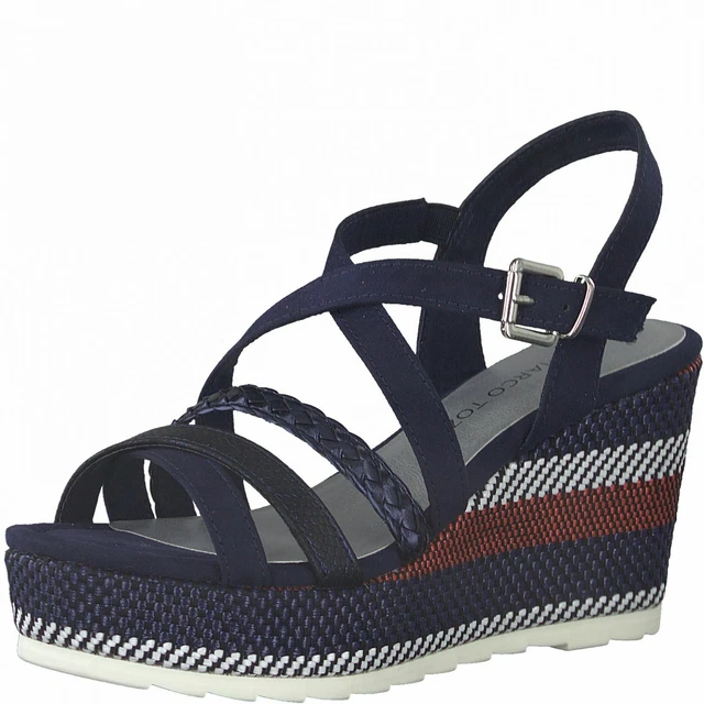 Marco Tozzi Mules Femmes Mocassins Sandales Paire de à Semelles Compensées