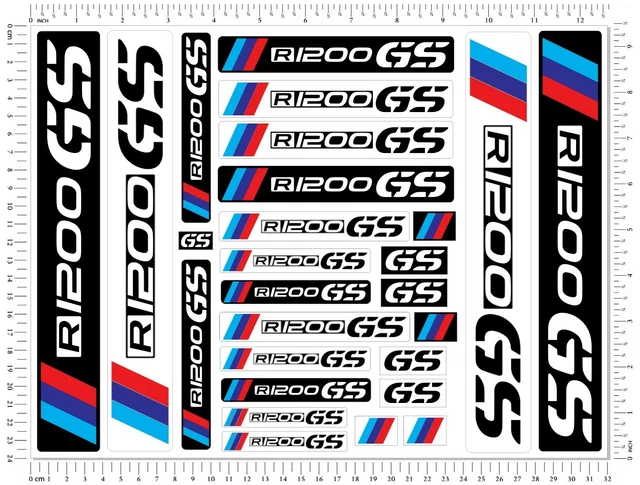 BMW R1200GS ADVENTURE Motorcycle Stickers Set GS 27 Laminated Moto ...