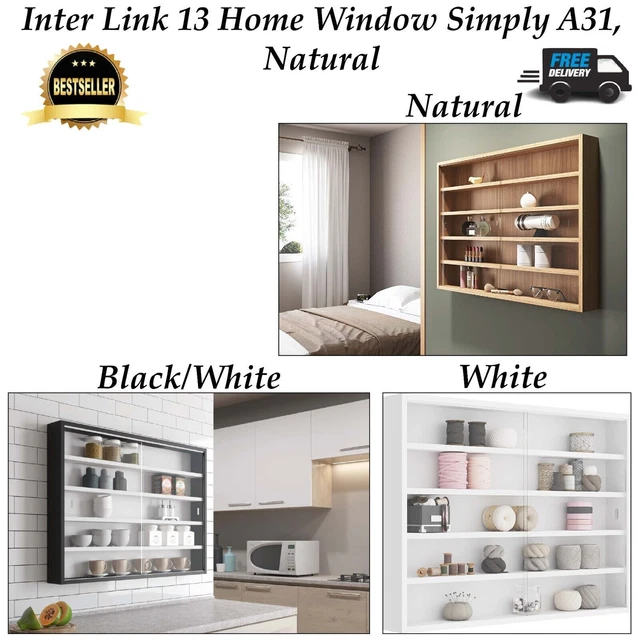 MODERN WALL DISPLAY Glass Laminated Models Collections Shelf