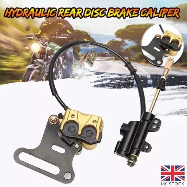 Rear Hydraulic Disc Brake Caliper System For Dirt Pit Bike ATV 110/125/140cc NEW