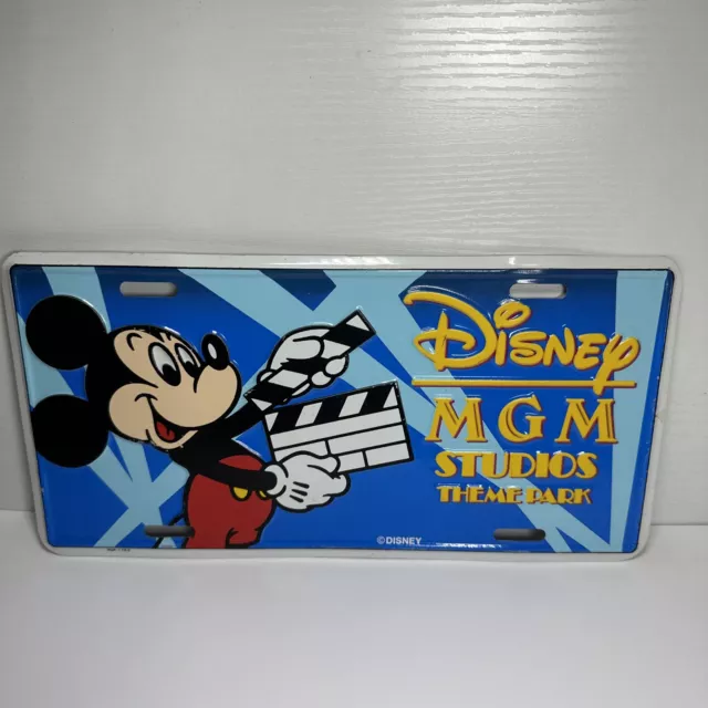 Walt Disney World license plate MGM Studios theme park Vintage