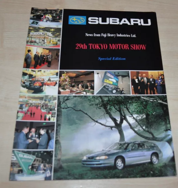 1991 Subaru 29th Tokyo Motor Show Magazine Fuji Heavy Industries Brochure ENG