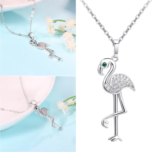 Collana Diamante Ciondolo Strass Delicato Collana Catena Tropicale Collana