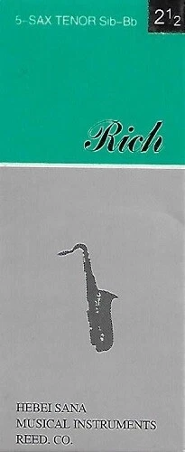 Rich S0811 Boite de 5 anches Sax ténor - Force 2,5