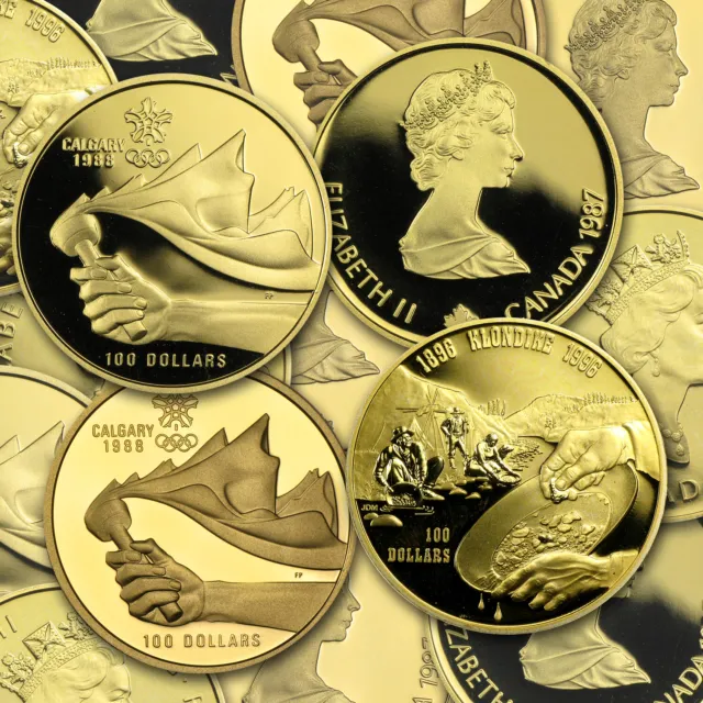 1987-2005 Canada 1/4 oz Proof Gold $100 (Random Year) - SKU #68356