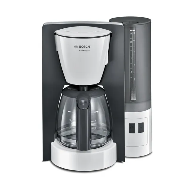 Bosch TKA6A041 Weiss-Grau Elektro-Klein Filter-Kaffeemaschine Glaskanne 1200 W