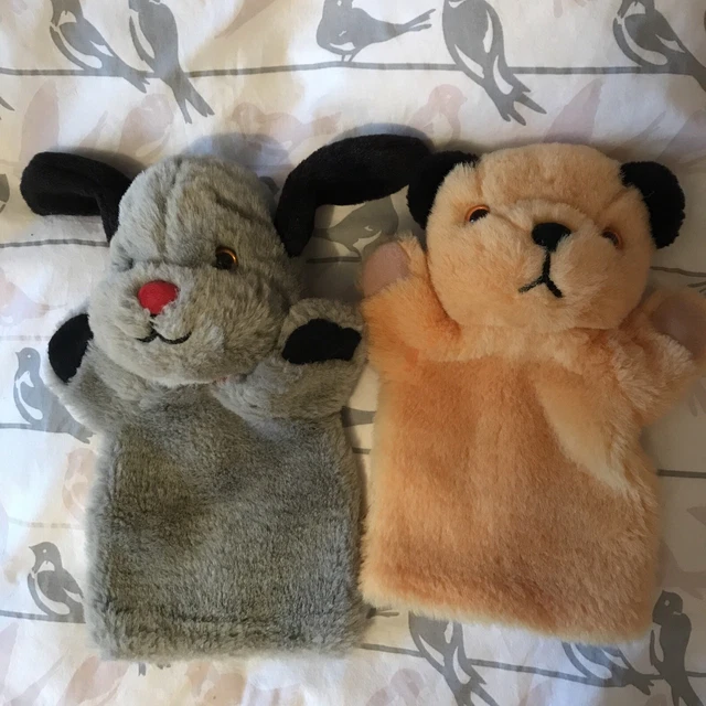 SOOTY AND SWEEP Hand Puppets,original Sweeps Squeaker Working. 21.89