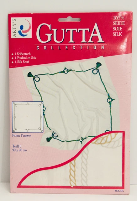 "Tucho de seda, colección ARTY'S Gutta, "Marco Pegaso" 90x90 cm, sarga 8 SGS 687