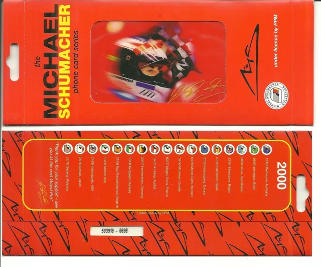 Rare / Carte Telephonique - Michael Schumacher F1 Gp / Phonecard Neuf New Sealed