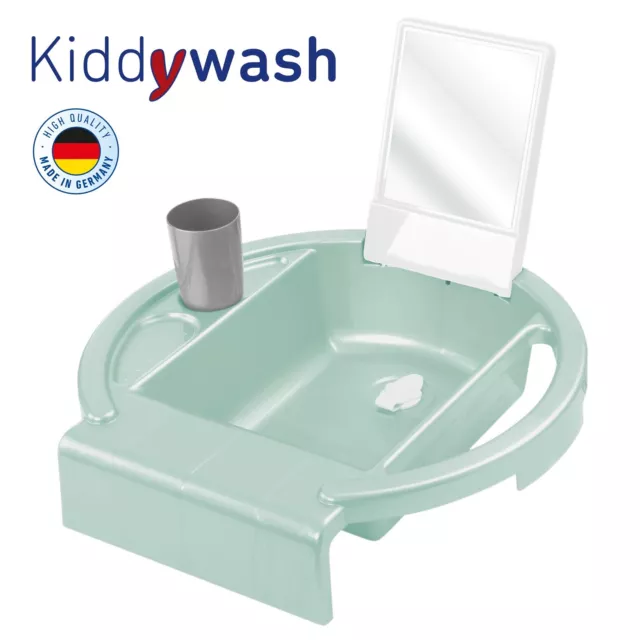 Rotho Baby Kiddy wash Kinder Waschbecken für Badewannenrand swedish green NEU