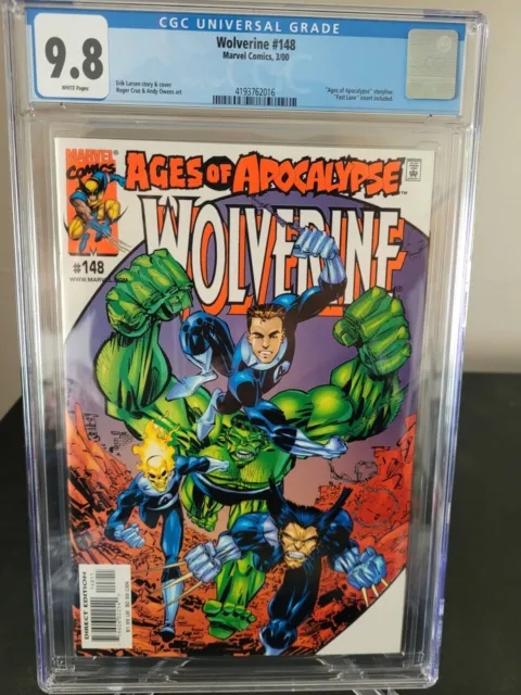 Wolverine #148 Cgc 9.8 Graded Marvel Ages Of Apocalypse! New Fantastic Four!