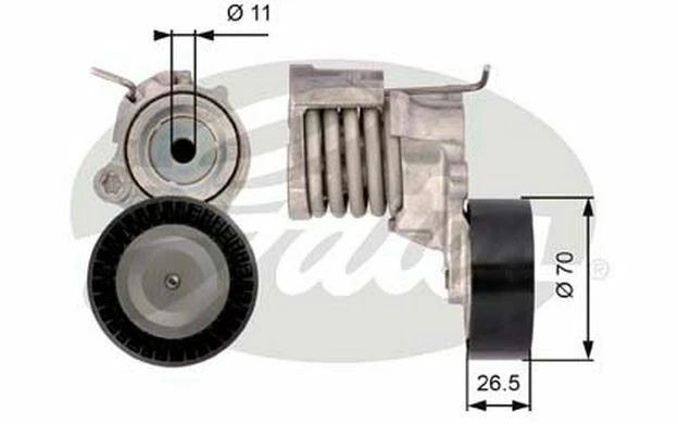 GATES Galet tendeur (courroie d'accessoire) pour VOLKSWAGEN POLO T39115