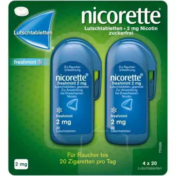 Nicorette freshmint 2mg Lutschtablette, gepresst 80 St