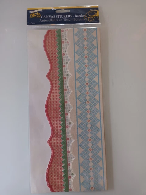 Pegatinas de borde de lona amarillas pequeñas *Nuevas*