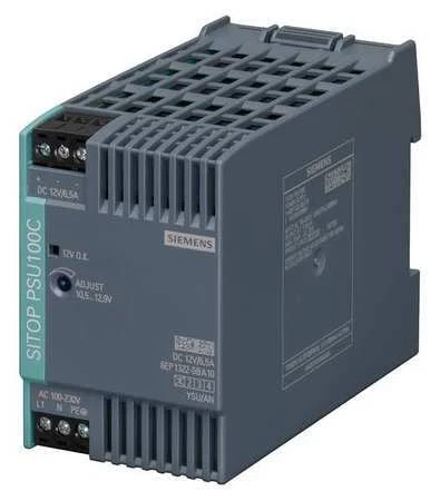 Siemens 6Ep13225ba10 Dc Power Supply,12Vdc,6.5A,50/60Hz