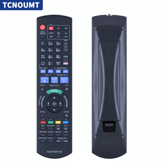 N2QAYB001039 Remote For Panasonic Blu-Ray Disc Player DMR-BWT750 DMR-BWT955