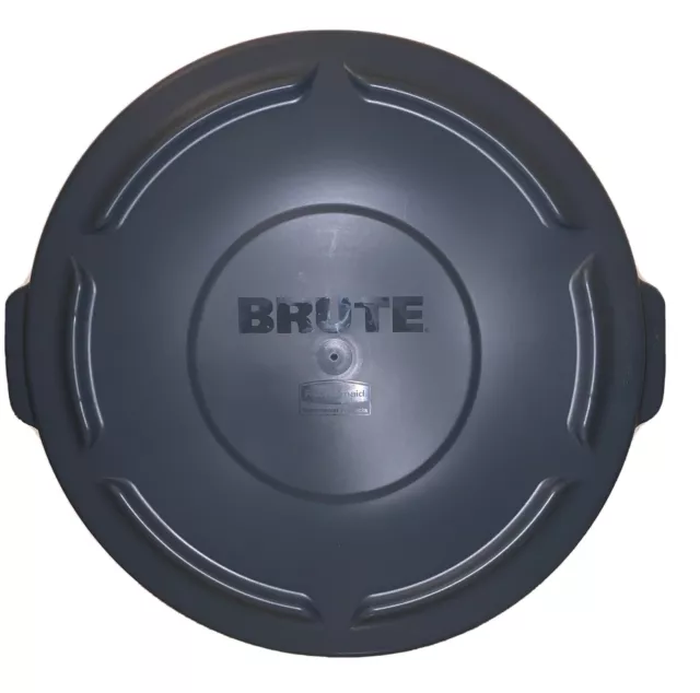 Rubbermaid 1893163 GRAY Round Lid fits 32 Gal Round BRUTE Trash Can