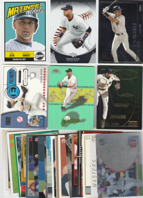 Lot Of (26) Different Derek Jeter Cards, New York Yankees, Hof, 040624