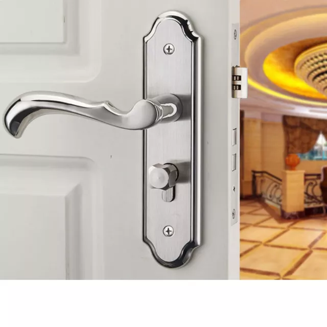 2X Door Handles Victorian Straight Internal Latch Set Door Universal Indoor Door