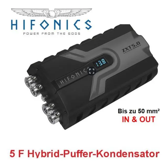 Hifonics ZXT5.0 Powercap 5 Farad Condensateur Hybrid-Pufferkondensator