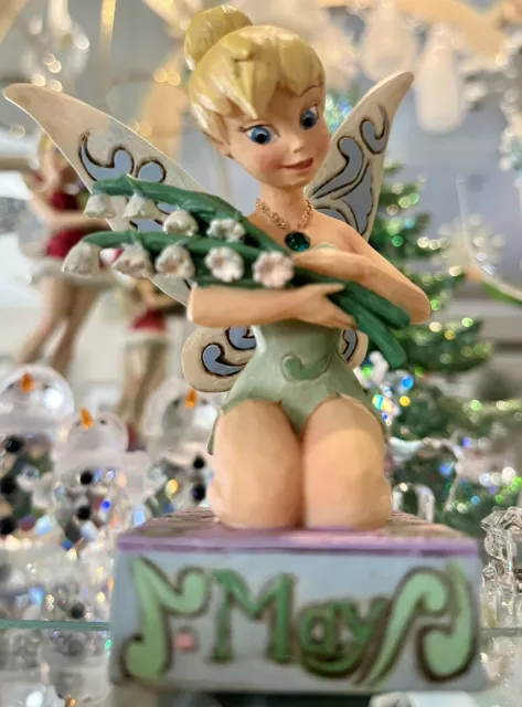 Jim Shore's Disney Tinker Bell May Birthstone/Emerald Lily of the Valley 4020778