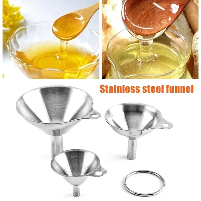 Embudo de cocina filtro embudo 3 ud. difusor acero inoxidable aceite líquidos