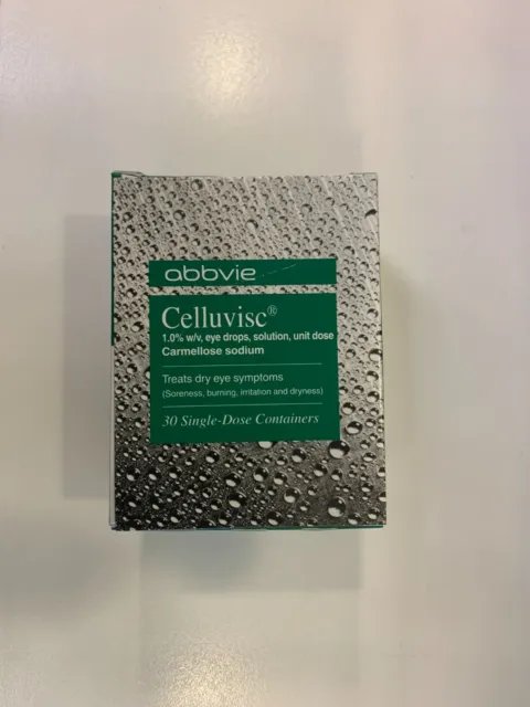 Celluvisc 1% Preservative Free Eye drops CARMELLOSE SODIUM 60 x 0.4ml 3