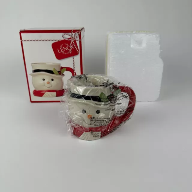 Lenox Hosting the Holidays Figural Snowman Mug Cup 16 oz in Original Box