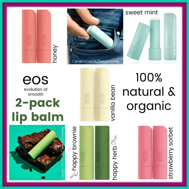 EOS Lip Balm Care 2-Pack You Choose the Flavor! Each Tube: 0.14oz (4g)
