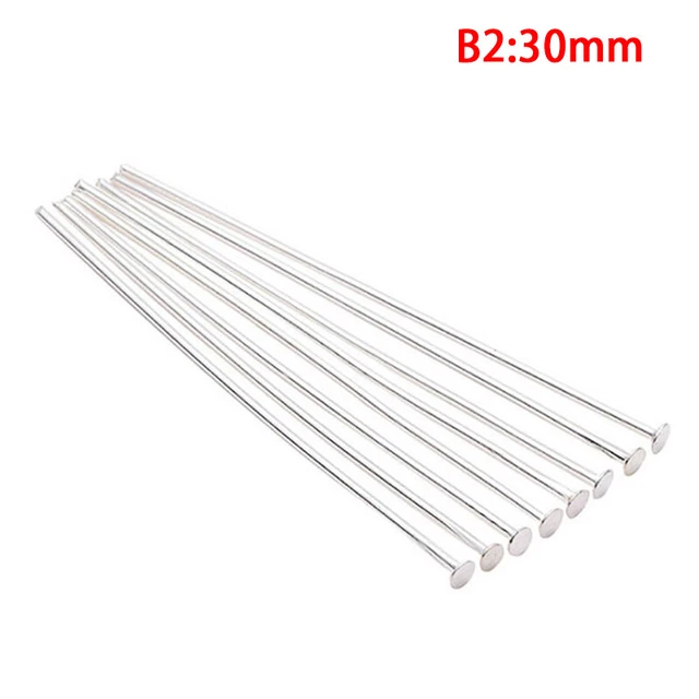 200pcs/bag Flat Head Pins Headpins For Jewelry Findings Making DIY Supplies