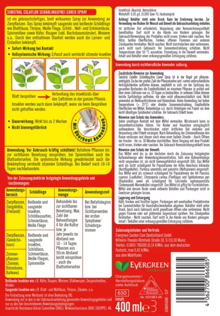 Celaflor Schädlingsfrei CAREO Spray 400ml gegen Blattläuse Wolllaus Spinnmilbe 2