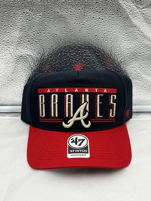 Atlanta Braves MLB '47 Brand Navy Two Tone Hitch Adjustable Snapback Hat