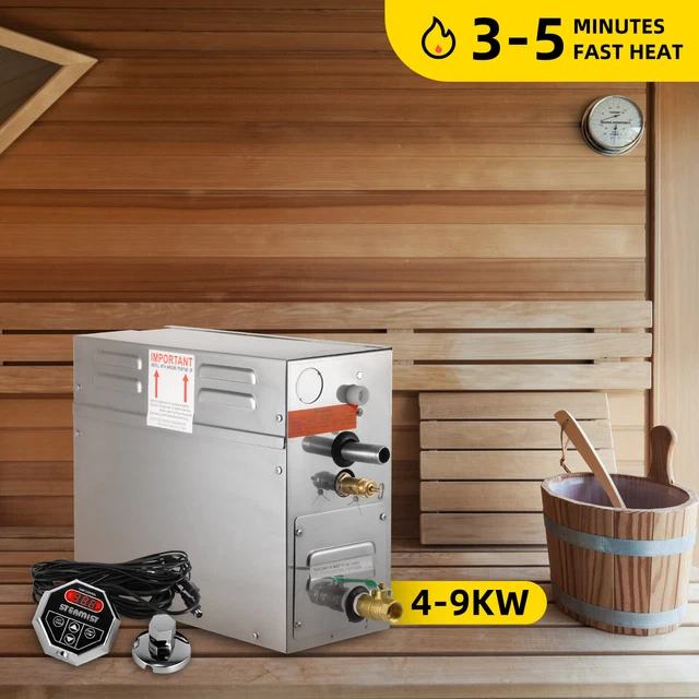 Generatore di vapore 4-9KW 220V GENERATORE DI VAPORE SAUNA BAGNO CASA SPA generatore di vapore