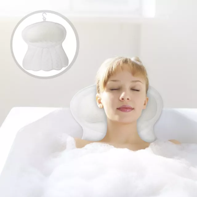 Tub Pillow with Suction Cup Luxury Bath Mat 3d Bathtub Pillows for
