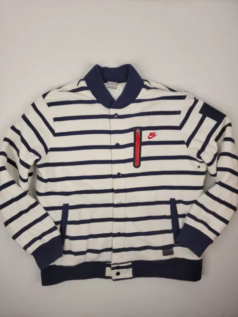 Nike Mens SZ XL Jacket French Football Federation Destroyer Quilted Lined 441313