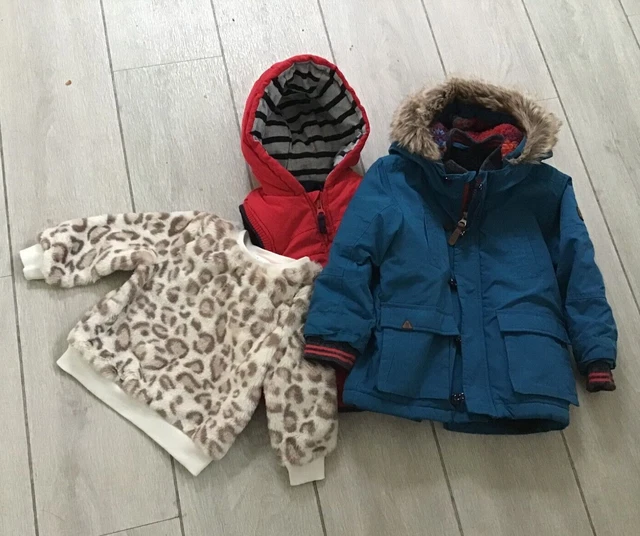 Bundle  3 X Girls 18-24 Months Clothes - Next Blue Coat - Tigger Gilet - Top