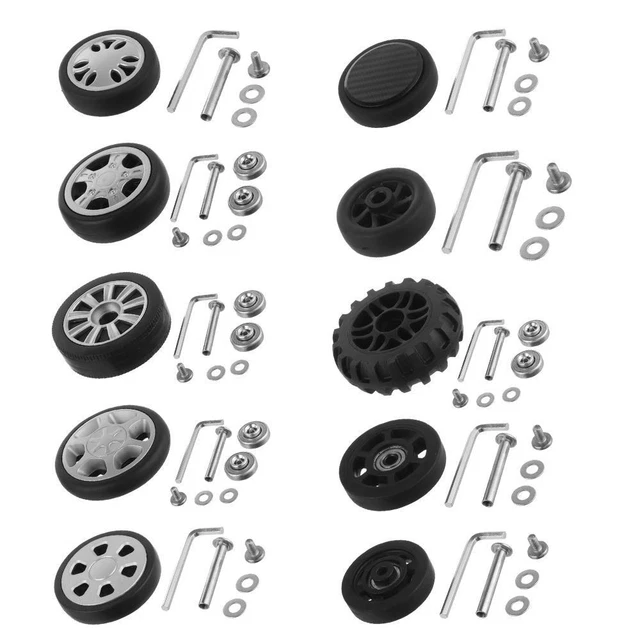 Wheel Repair Kit Travel Luggage Wheels Suitcase Parts Axles Replace Wheels
