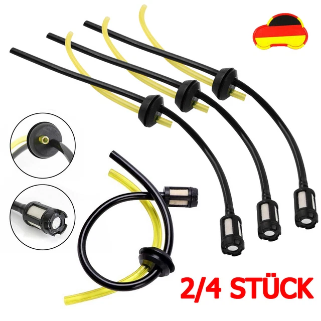 2/4x Benzinschlauch Benzinfilter Set für Heckenschere Freischneider Motorsense