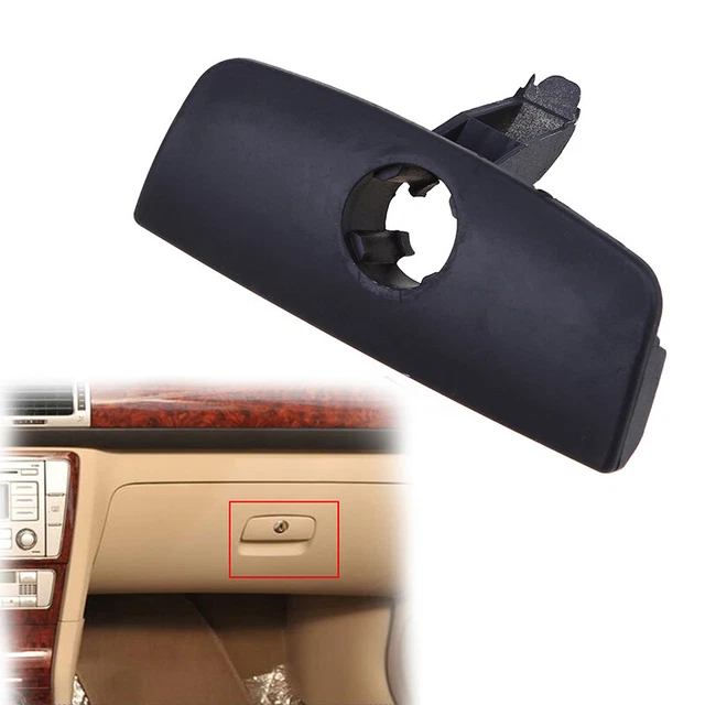 RIGHT SIDE BLACK Glove Box Storage Latch Handle Cover Lock Hole For VW
