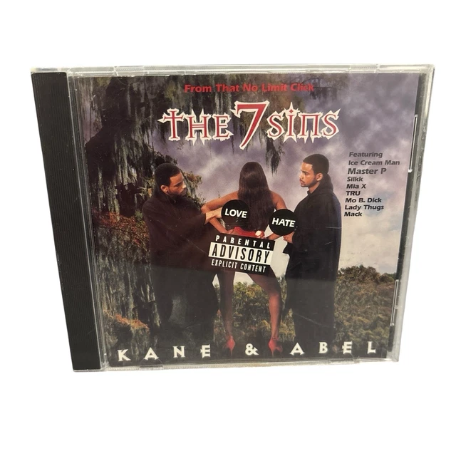 KANE & ABEL The 7 Sins CD 1996 Album No Limit Records- Case ONLY