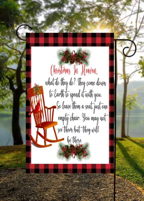 Christmas In Heaven  Garden Flag * Top quality *Double Sided * By Flags Galore