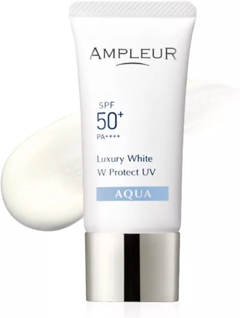 AMPLEUR Luxury White W Protect UV+ Plus Sunscreen Cream SPF50+ PA++++ NEW JAPAN