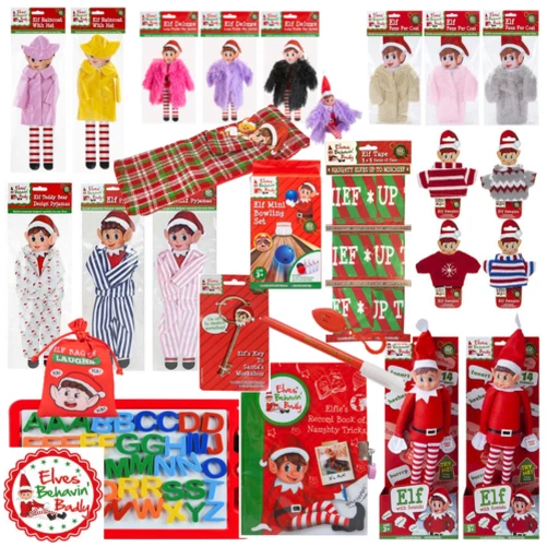 Christmas Elf Accessories Naughty Elf Shelf Props Activities Games Clothes Xmas